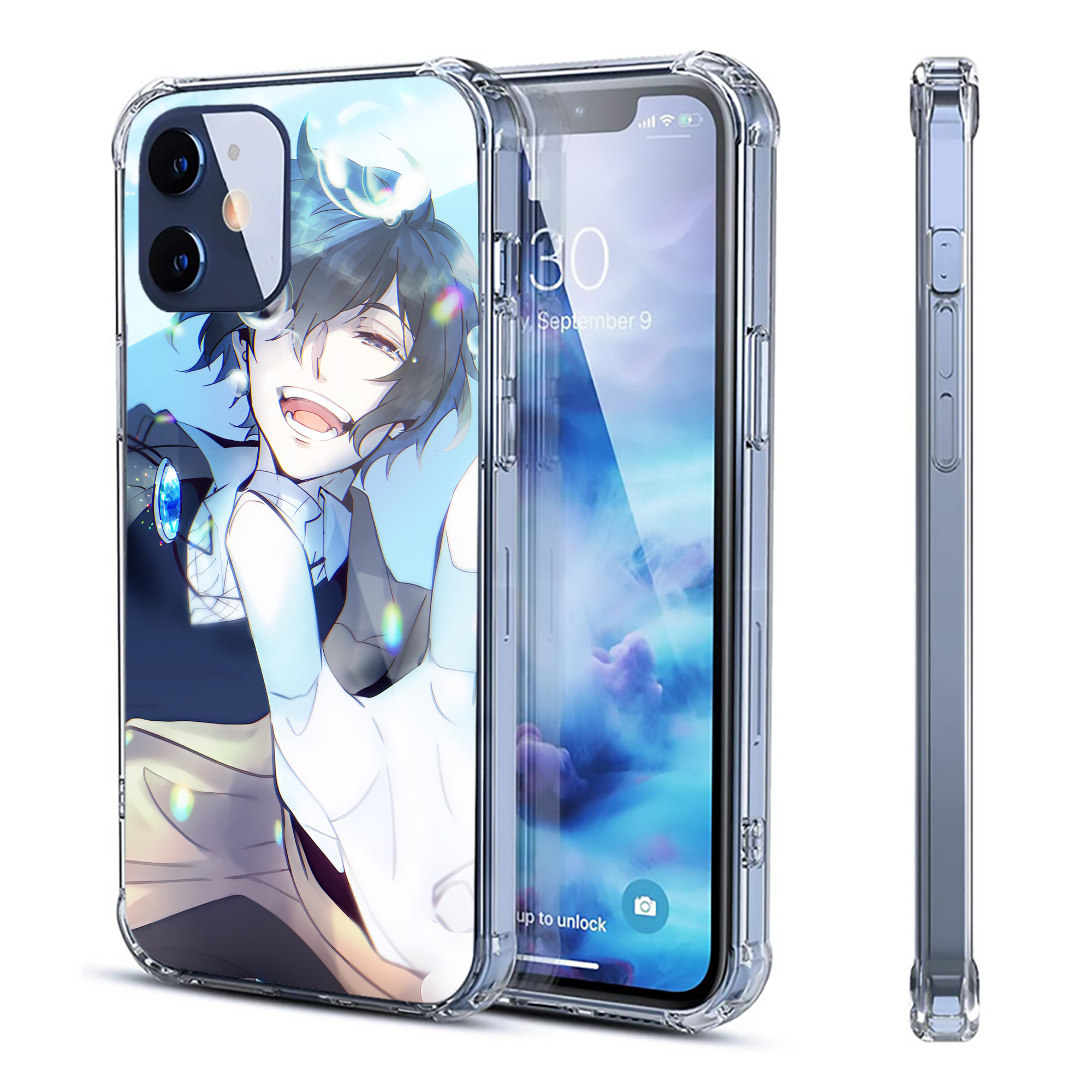 （画像用） 文豪ストレイドッグス Bungo Stray Dogs 【iPhone 12シリーズ対応】透明スマホケース（クリアソフトケース）